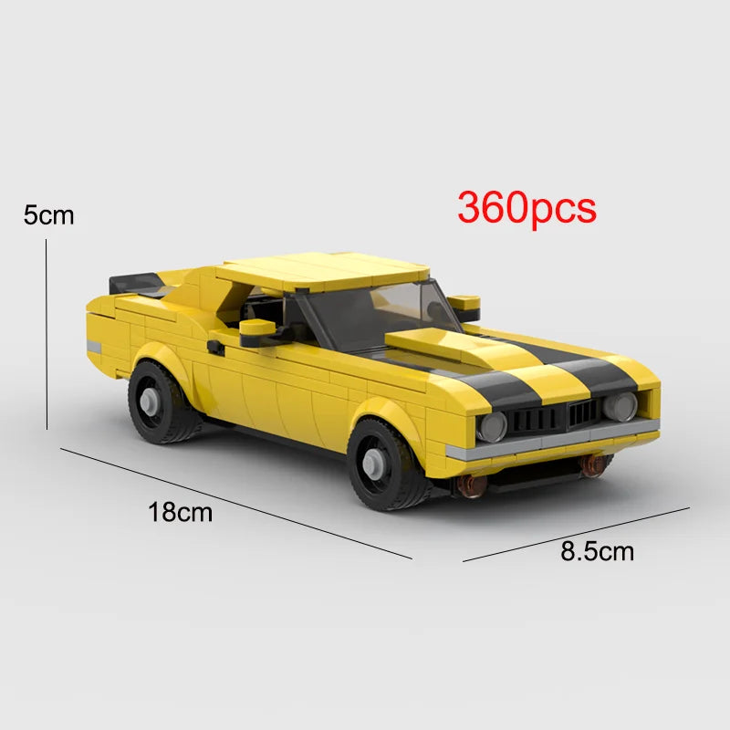 2024 Hot MOC Speed City Car Champion Racer Classic Supercar Building Blocks Brick Racing Super Technique Creative Garage DIY Set
