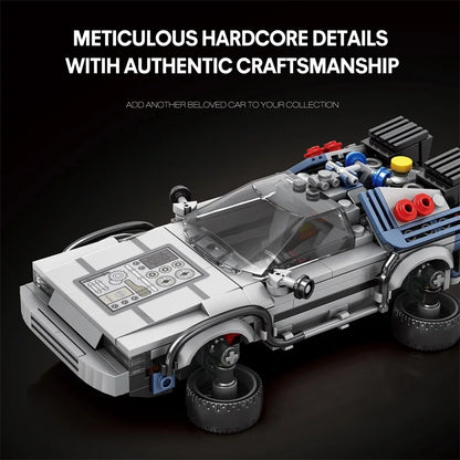 Masaverse 1:24 MOC "Back to the Future" DeLorean DMC-12 time machine | LEGO-Compatible — Boys Gift