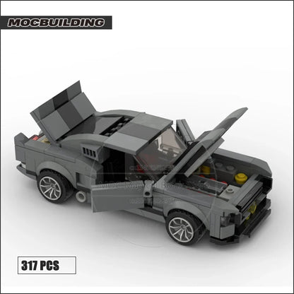 MOC Building Block Super Sports Car Champion Raptor Classic GT500 Vehicle Model Technology Bricks DIY Assembly Toy Xmas Gift