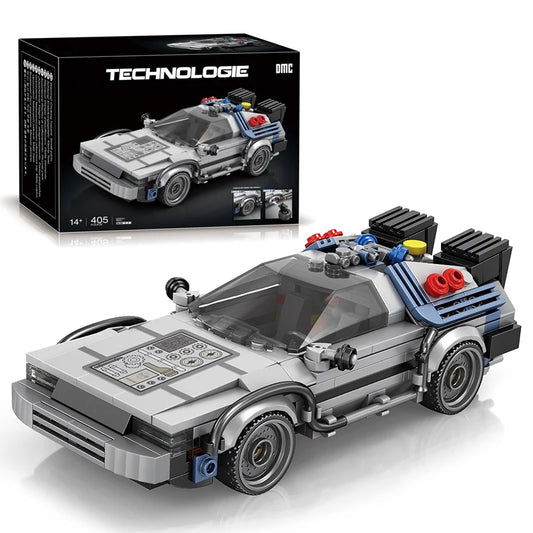 Masaverse 1:24 MOC "Back to the Future" DeLorean DMC-12 time machine | LEGO-Compatible — Boys Gift