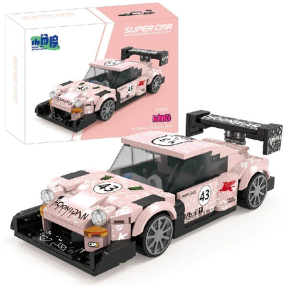 11 Types Speed Champions Car Hypercar Building Blocks MOC Construction Bricks Famous Sport Vehicle Toys Gift For Children Kids