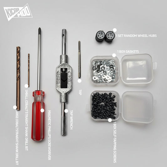 1:64 Diecast Wheel Hub Modification Kit | Customization Tools for Hot Wheels & Matchbox