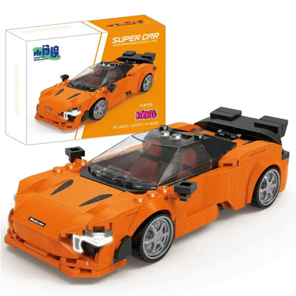 11 Types Speed Champions Car Hypercar Building Blocks MOC Construction Bricks Famous Sport Vehicle Toys Gift For Children Kids