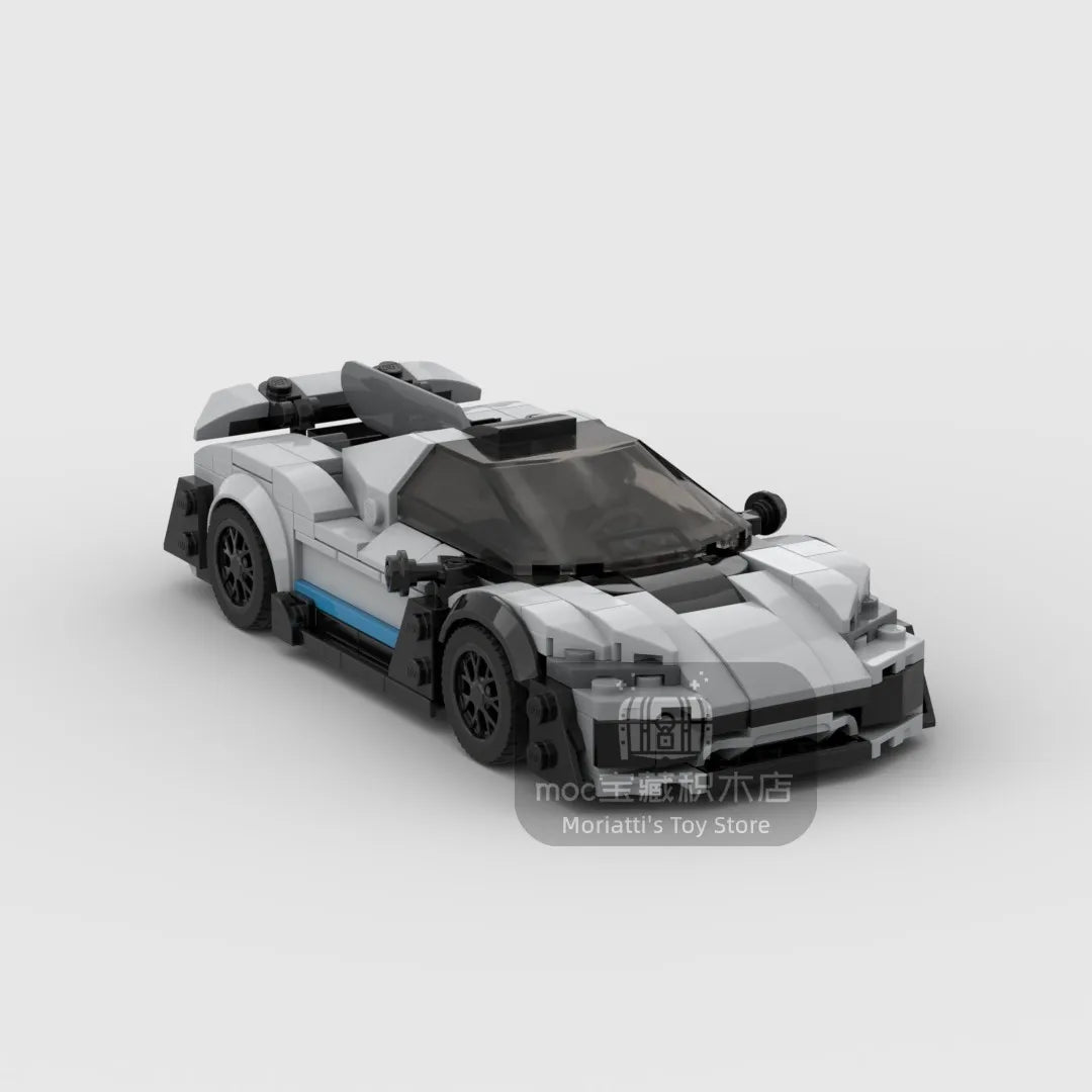 2024 Hot MOC Speed City Car Champion Racer Classic Supercar Building Blocks Brick Racing Super Technique Creative Garage DIY Set