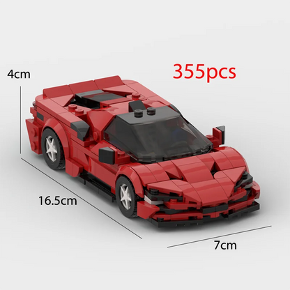 2024 Hot MOC Speed City Car Champion Racer Classic Supercar Building Blocks Brick Racing Super Technique Creative Garage DIY Set