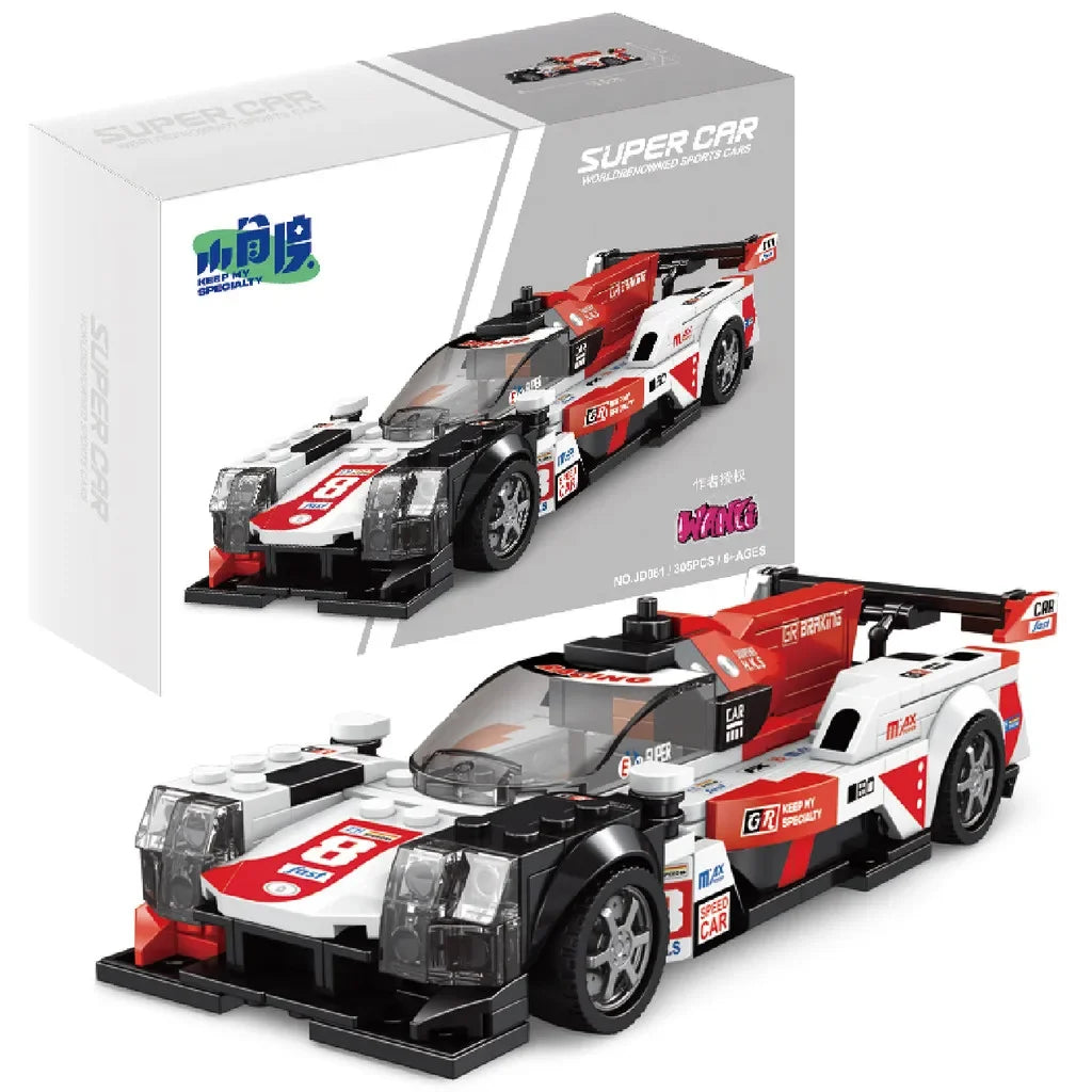 11 Types Speed Champions Car Hypercar Building Blocks MOC Construction Bricks Famous Sport Vehicle Toys Gift For Children Kids