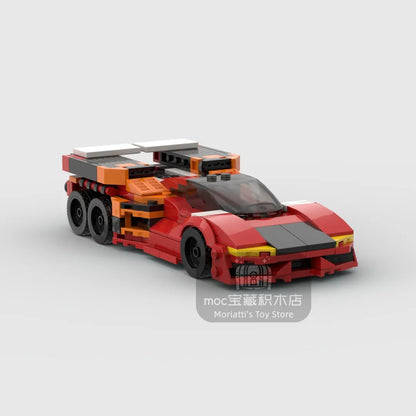2024 Hot MOC Speed City Car Champion Racer Classic Supercar Building Blocks Brick Racing Super Technique Creative Garage DIY Set
