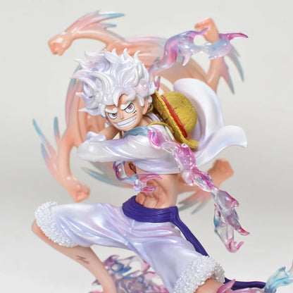 Monkey D. Luffy Anime Figure Gear 5, One Piece Action Figurine PVC Collection 19 CM