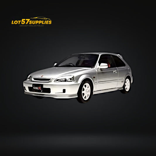 MOTORHELIX Honda Civic Type-R EK9 Silver 1:18