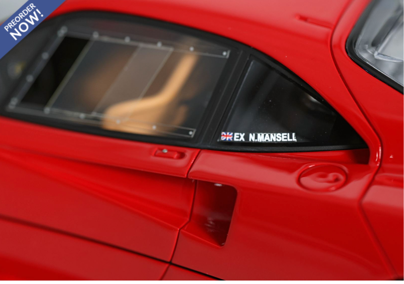 BBR 1987 Ferrari F40 Rossa Corsa (Red) Ex Nigel Mansell 1:18