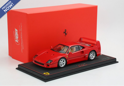 BBR 1987 Ferrari F40 Rossa Corsa (Red) Ex Nigel Mansell 1:18