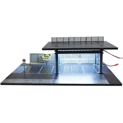 1:64 Diecast Garage Diorama | Stackable Parking Lot Scene Display Case for Hot Wheels & Matchbox