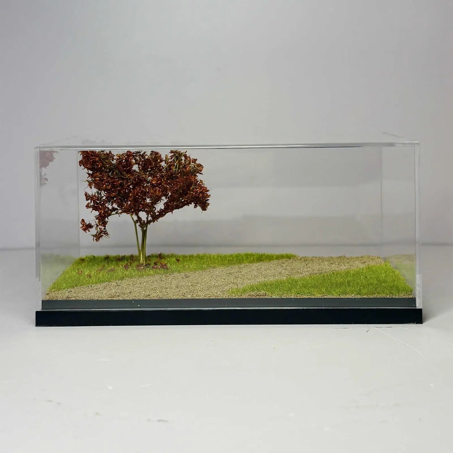 1:64 Diecast Display Case Protector | Sandy Landscape Scene Showcase for Hot Wheels & Matchbox