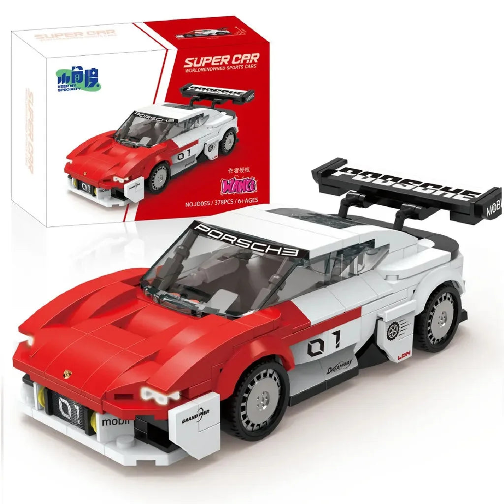11 Types Speed Champions Car Hypercar Building Blocks MOC Construction Bricks Famous Sport Vehicle Toys Gift For Children Kids