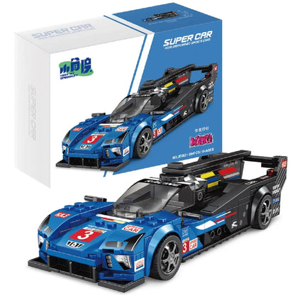 11 Types Speed Champions Car Hypercar Building Blocks MOC Construction Bricks Famous Sport Vehicle Toys Gift For Children Kids