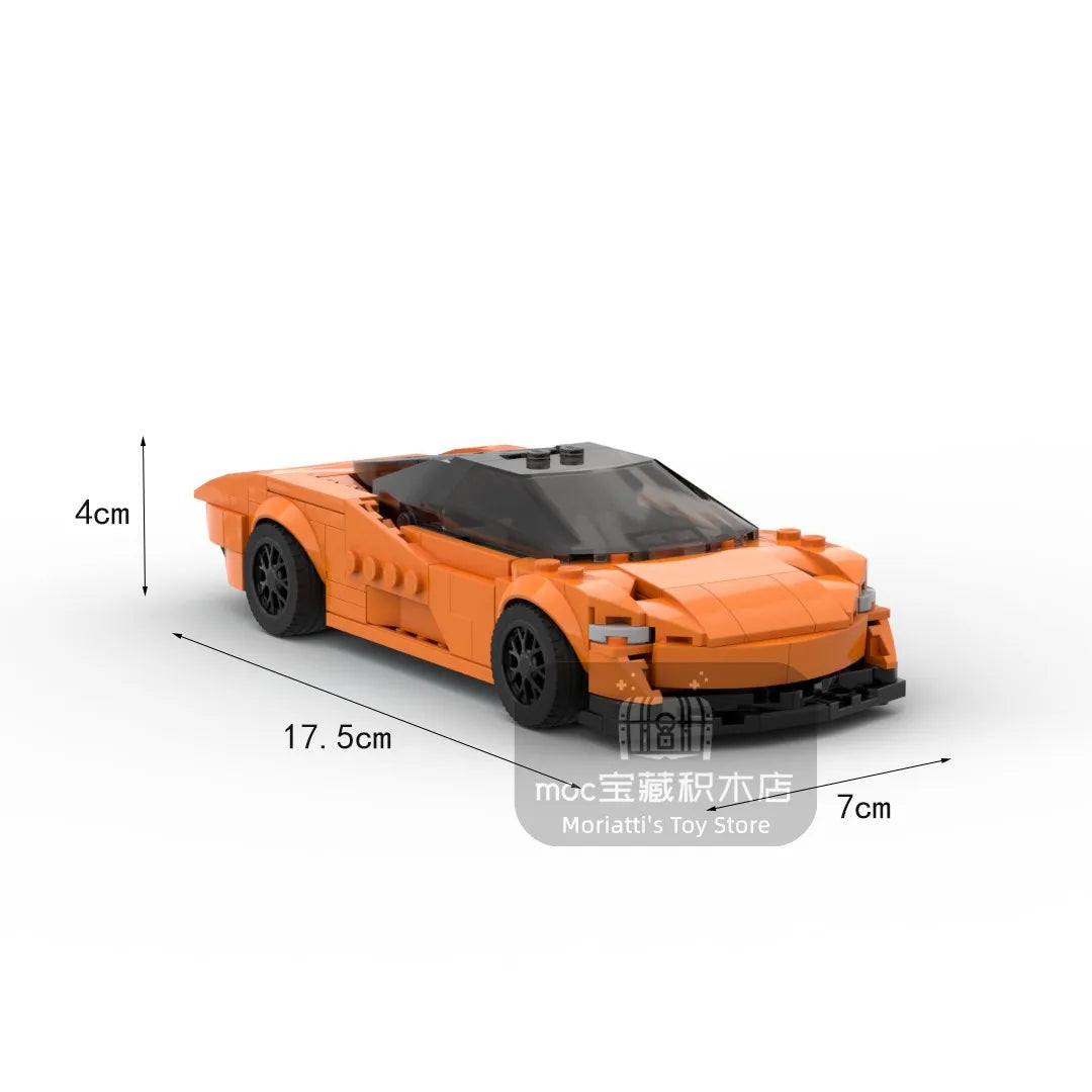 2024 Hot MOC Speed City Car Champion Racer Classic Supercar Building Blocks Brick Racing Super Technique Creative Garage DIY Set
