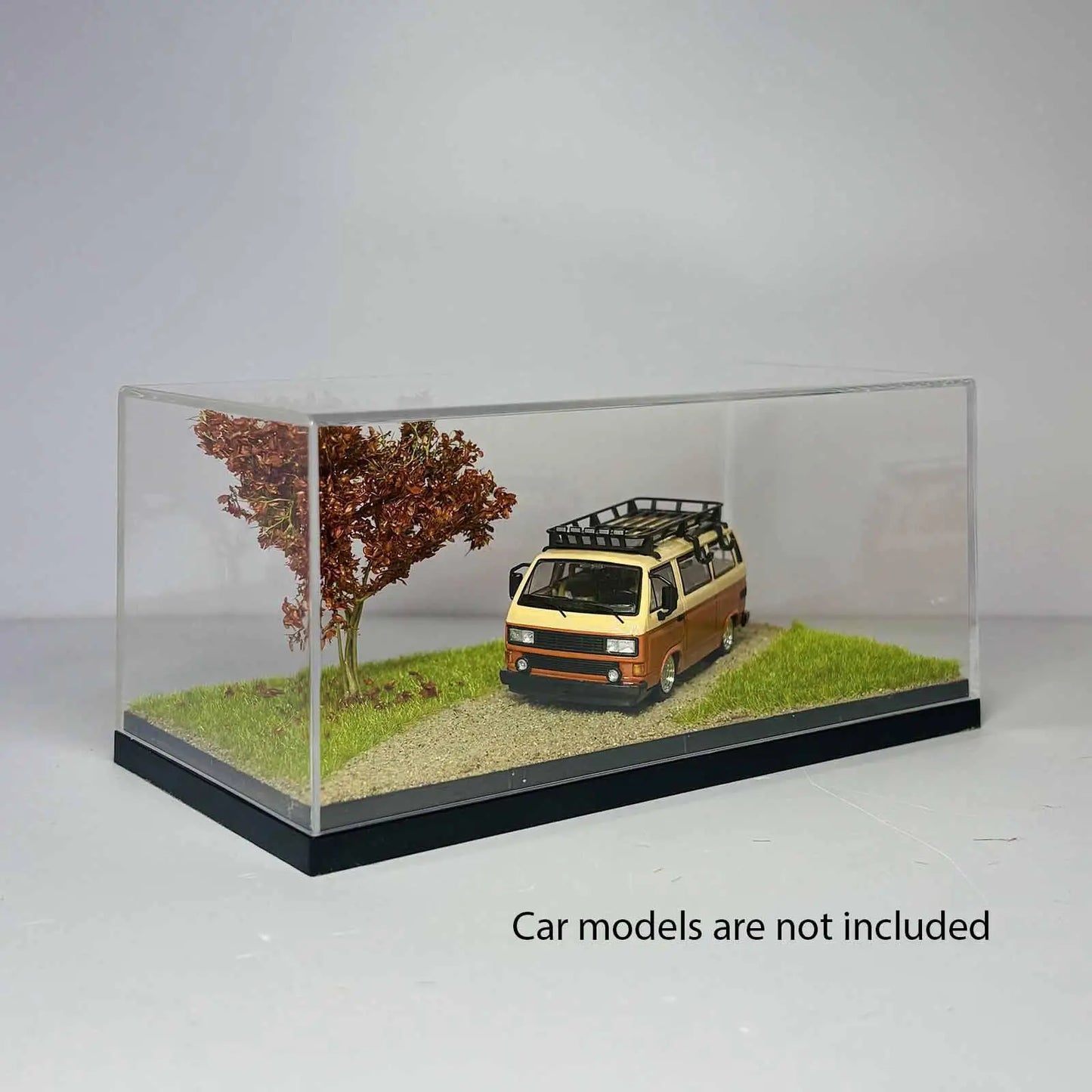 1:64 Diecast Display Case Protector | Sandy Landscape Scene Showcase for Hot Wheels & Matchbox