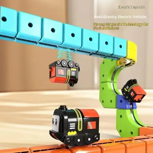 Masaverse Magnetic Building Blocks Train Set | STEM Easy-Connect Railway — Kids Gift