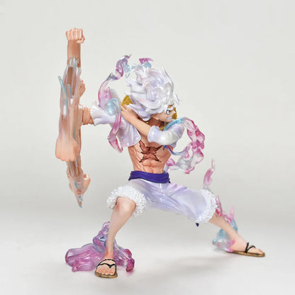 Monkey D. Luffy Anime Figure Gear 5, One Piece Action Figurine PVC Collection 19 CM