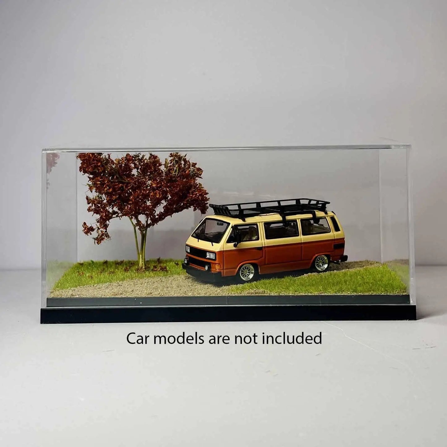 1:64 Diecast Display Case Protector | Sandy Landscape Scene Showcase for Hot Wheels & Matchbox