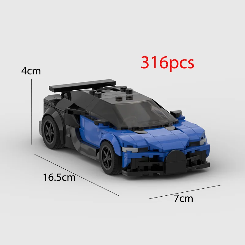 2024 Hot MOC Speed City Car Champion Racer Classic Supercar Building Blocks Brick Racing Super Technique Creative Garage DIY Set