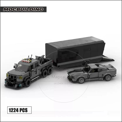MOC Building Block Super Sports Car Champion Raptor Classic GT500 Vehicle Model Technology Bricks DIY Assembly Toy Xmas Gift