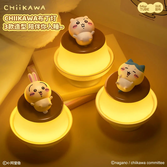 Chiikawa Usagi Chii Kawa Pudding Night Light Bedroom Bedside Mood Lamp Birthday Gift For Girls