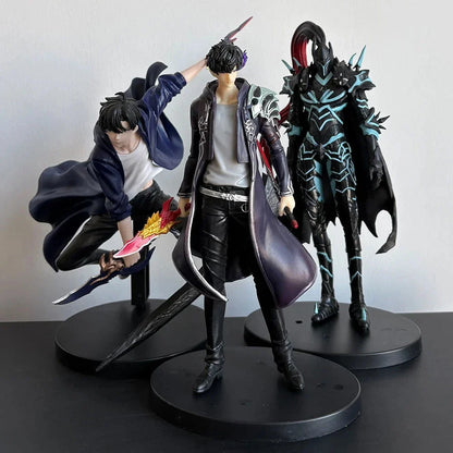 Sung Jin-Woo Anime Figure Solo Leveling Action Figurines Shadow King Desktop Collectible Display Toy