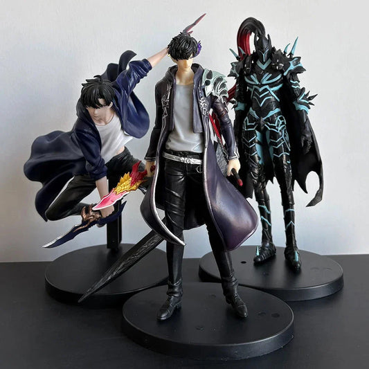 Sung Jin-Woo Anime Figure Solo Leveling Action Figurines Shadow King Desktop Collectible Display Toy