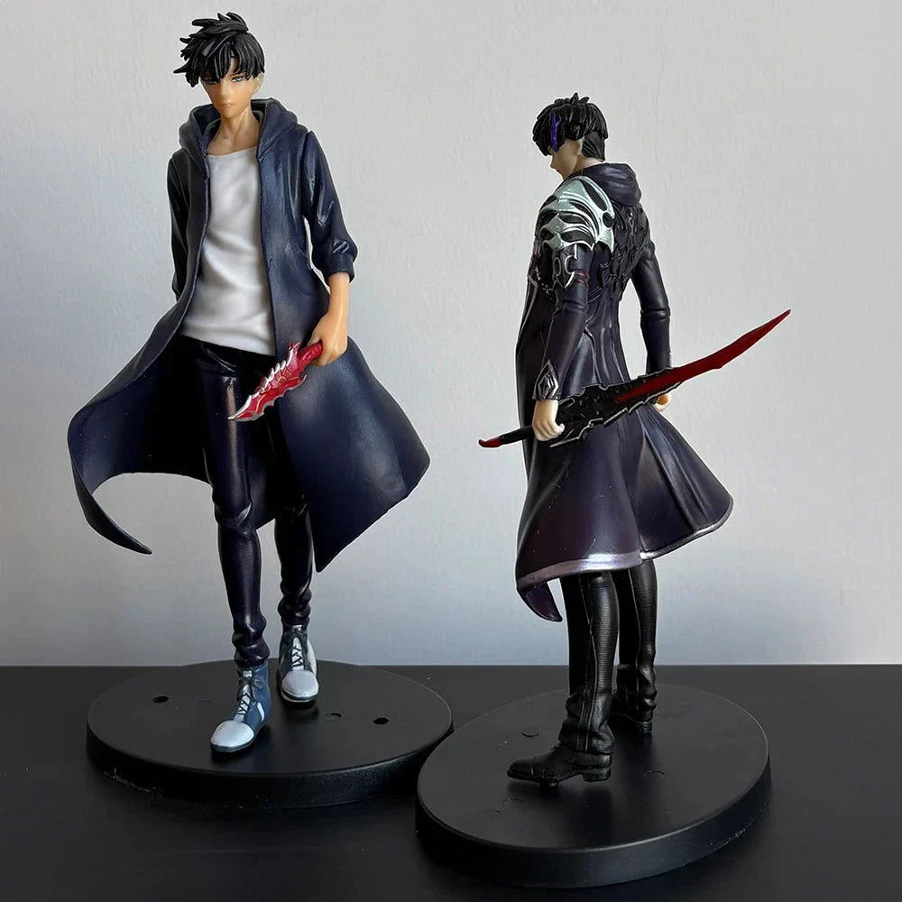 Sung Jin-Woo Anime Figure Solo Leveling Action Figurines Shadow King Desktop Collectible Display Toy