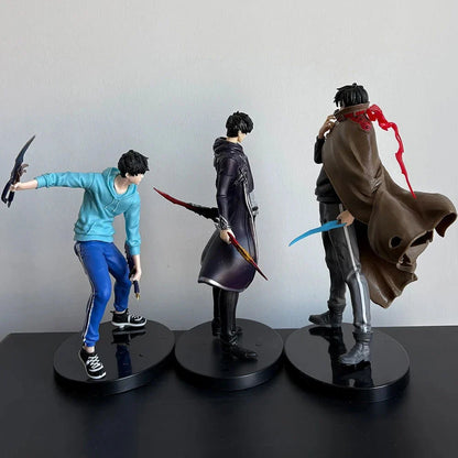 Sung Jin-Woo Anime Figure Solo Leveling Action Figurines Shadow King Desktop Collectible Display Toy