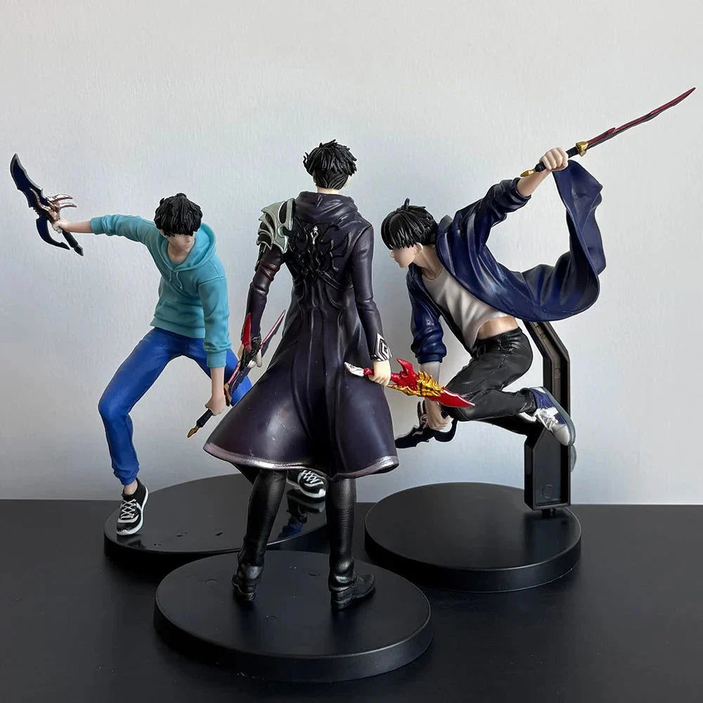 Sung Jin-Woo Anime Figure Solo Leveling Action Figurines Shadow King Desktop Collectible Display Toy