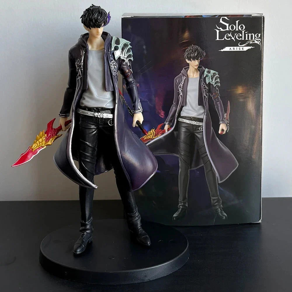 Sung Jin-Woo Anime Figure Solo Leveling Action Figurines Shadow King Desktop Collectible Display Toy