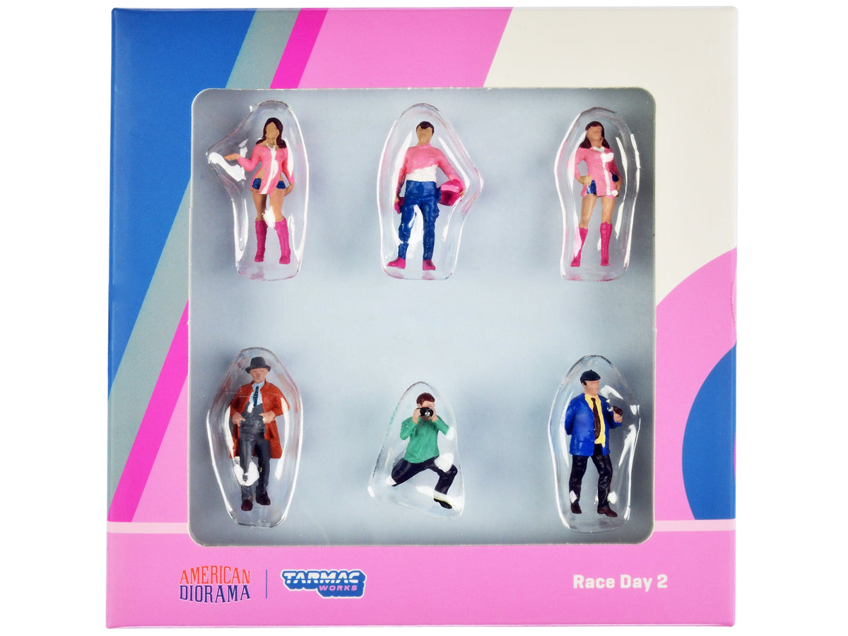 'Race Day 2' 6-Piece Figure Set - Tarmac Works
