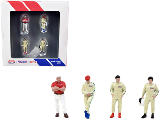 'Race Drivers' 4-Piece Figure Set 'BRE' - Tarmac Works