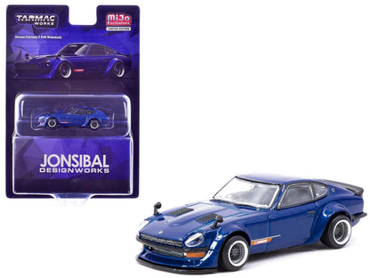Tarmac Works Nissan Fairlady Z S30 Widebody Jon Sibal Blue Metallic 1:64