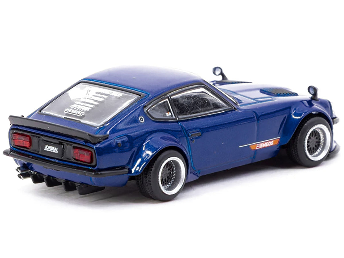 Tarmac Works Nissan Fairlady Z S30 Widebody Jon Sibal Blue Metallic 1:64