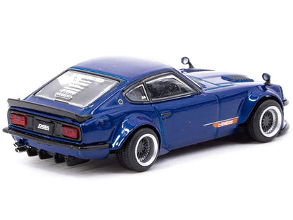 Tarmac Works Nissan Fairlady Z S30 Widebody Jon Sibal Blue Metallic 1:64