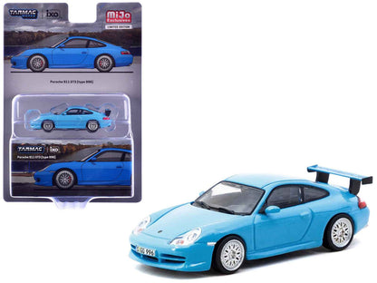 Tarmac Works Porsche 911 GT3 (996) Light Blue 1:64