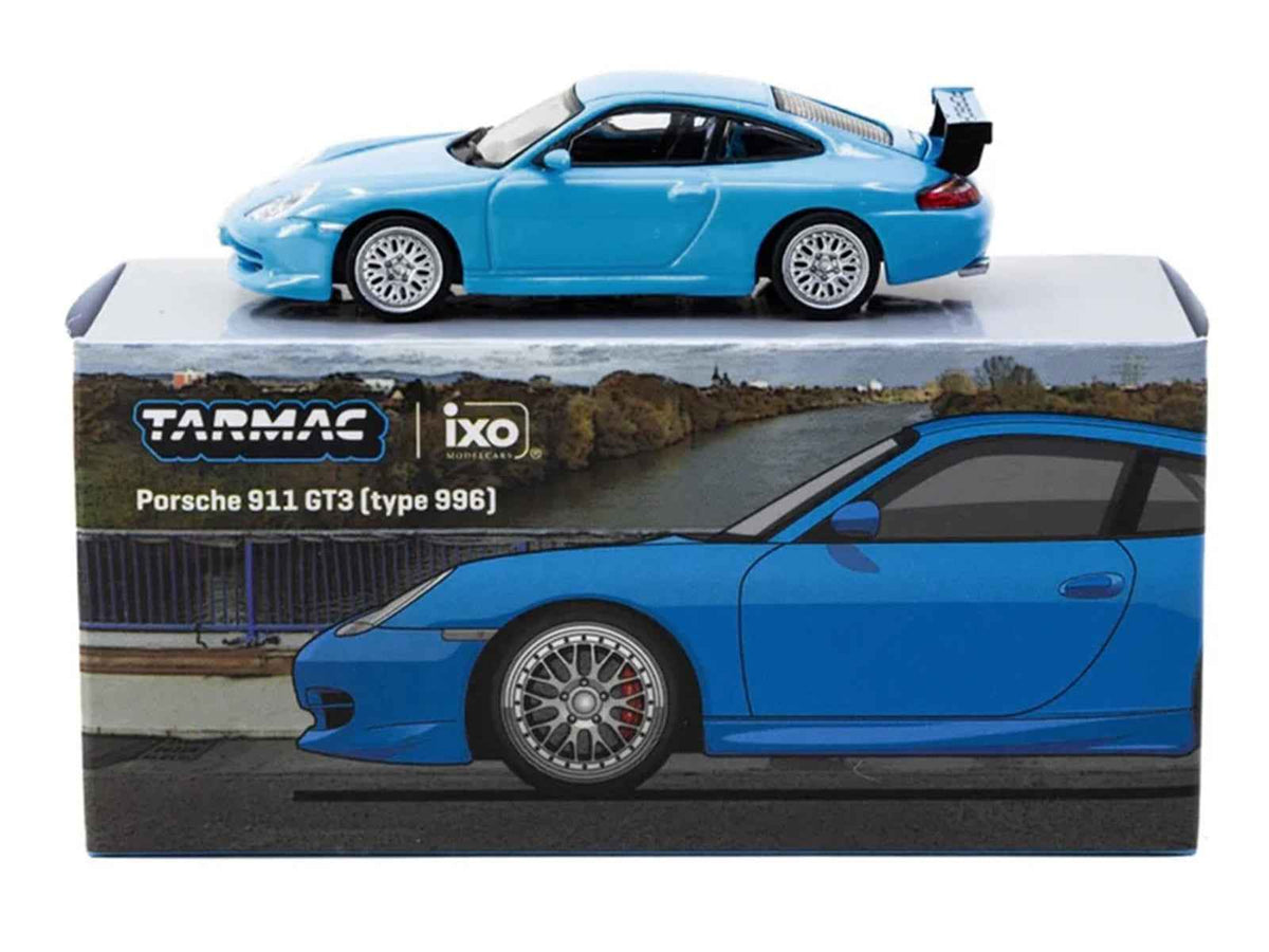 Tarmac Works Porsche 911 GT3 (996) Light Blue 1:64