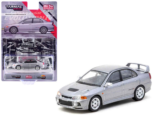 Tarmac Works Mitsubishi Lancer Evolution IV Silver Metallic 1:64