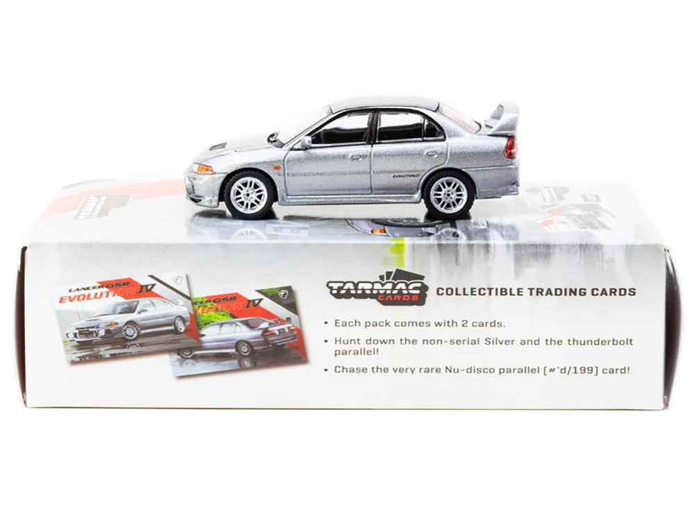 Tarmac Works Mitsubishi Lancer Evolution IV Silver Metallic 1:64