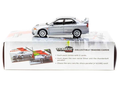 Tarmac Works Mitsubishi Lancer Evolution IV Silver Metallic 1:64
