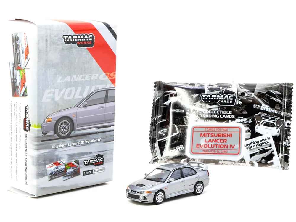 Tarmac Works Mitsubishi Lancer Evolution IV Silver Metallic 1:64