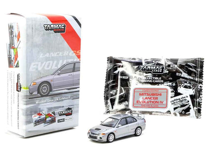 Tarmac Works Mitsubishi Lancer Evolution IV Silver Metallic 1:64