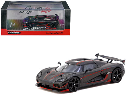 Tarmac Works Koenigsegg Agera RS Black Carbon Red Accents 1:64