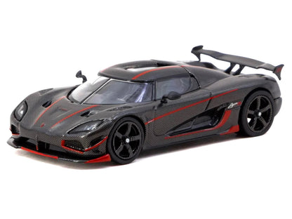 Tarmac Works Koenigsegg Agera RS Black Carbon Red Accents 1:64