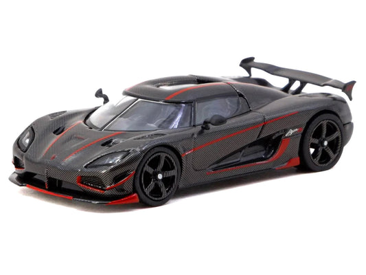 Tarmac Works Koenigsegg Agera RS Black Carbon Red Accents 1:64
