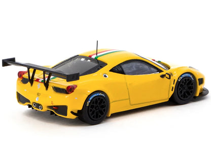 Tarmac Works Ferrari 458 Italia GT3 Yellow Italian Flag Stripes 1:64