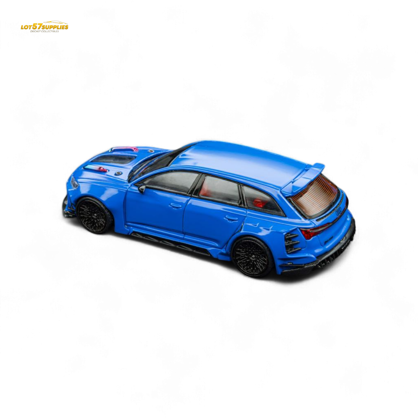 (Précommande) DCM Audi RS6 Avant Modifiée Bleue 1:64